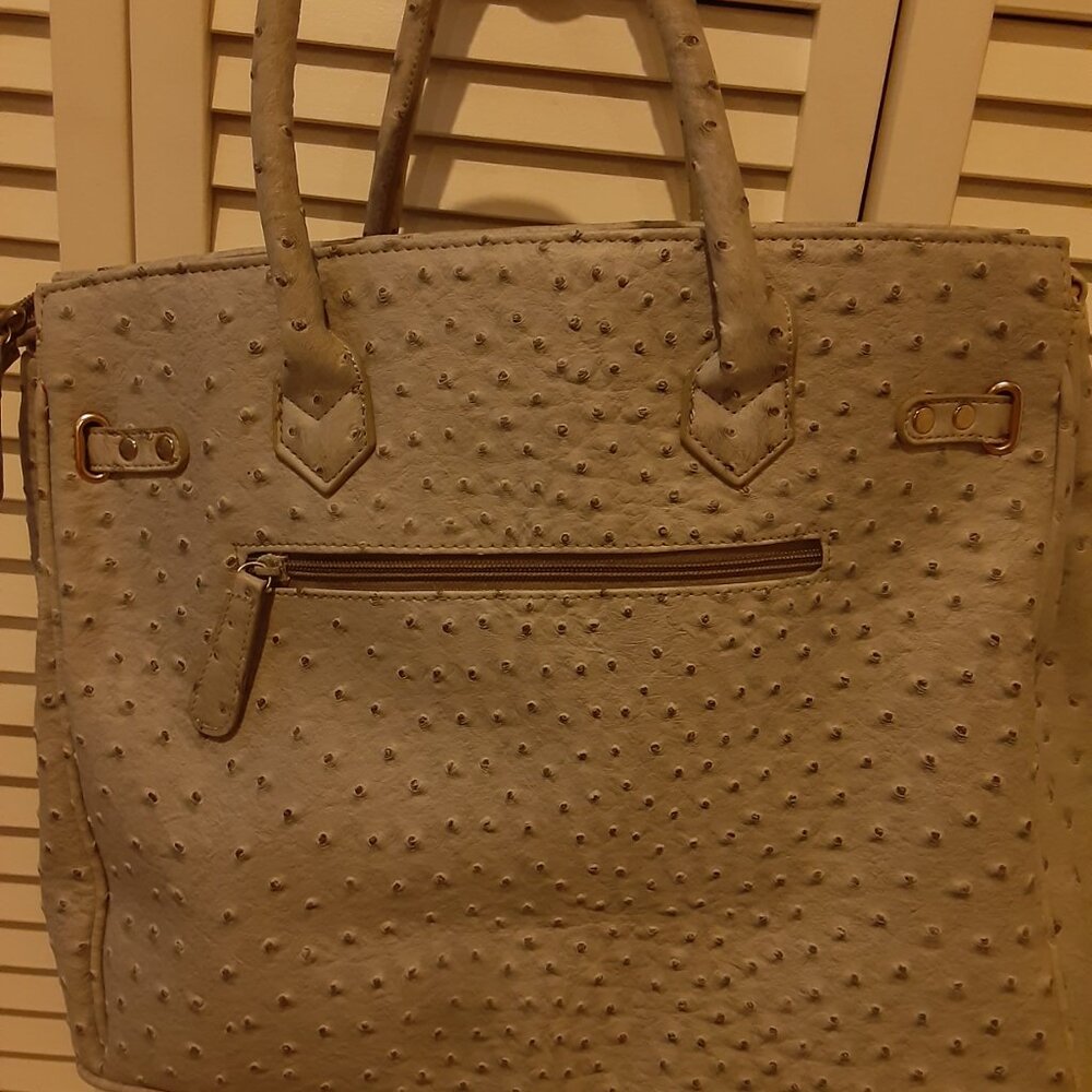 NWOT Large Hermes Ostrich Looking bag - Picture 4 of 4